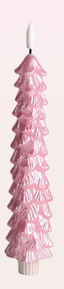 LED Kaars Kerstboom - Roze