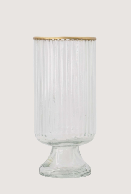 Zusss - Tafelvaas S Glas Ribbel