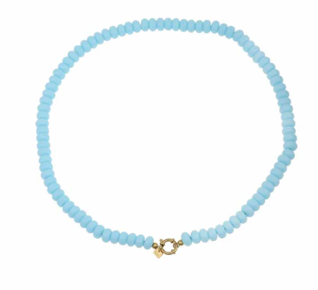 Kralenketting Amalfi - Lichtblauw