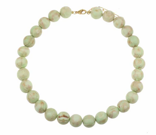 Kralenketting Marble - Lichtgroen