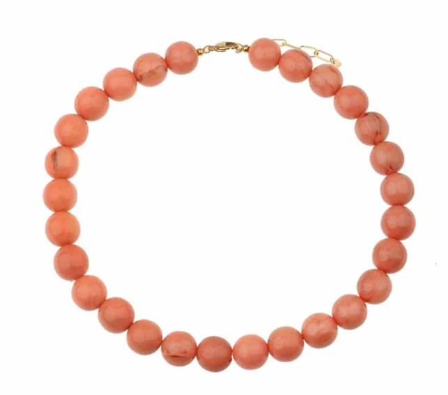 Kralenketting Marble - Oranje