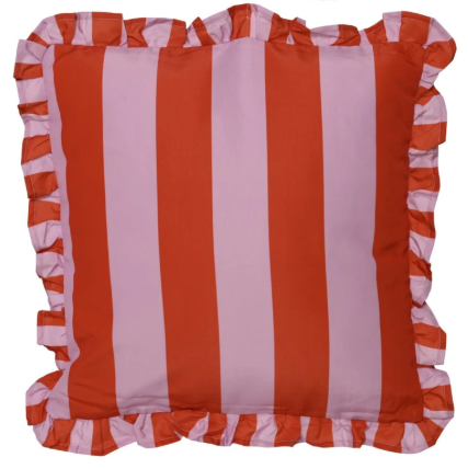 Buitenkussen Valencia - Roze/Rood