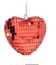 Afbeelding in Gallery-weergave laden, Kersthanger Disco Hart klein - Rood
