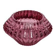 Afbeelding in Gallery-weergave laden, Glazen waxine- en kaarsenstandaard Roze
