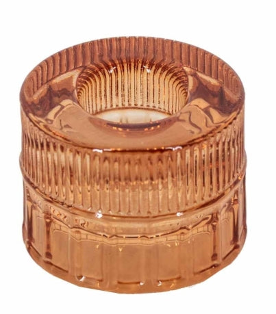 Glazen waxine- en kaarsenstandaard - Sandstone