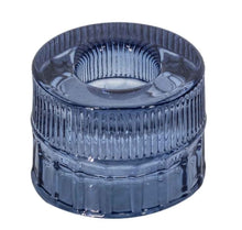 Afbeelding in Gallery-weergave laden, Glazen waxine- en kaarsenstandaard -Blauw
