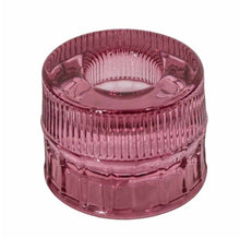 Afbeelding in Gallery-weergave laden, Glazen waxine- en kaarsenstandaard - Roze
