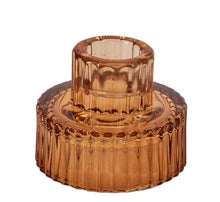 Afbeelding in Gallery-weergave laden, Glazen waxine- en kaarsenstandaard - Sandstone
