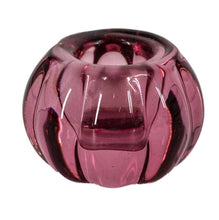 Afbeelding in Gallery-weergave laden, Glazen kaarsenstandaard bol - Roze
