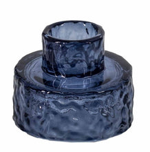 Afbeelding in Gallery-weergave laden, Glazen waxine- en kaarsenstandaard - Blauw
