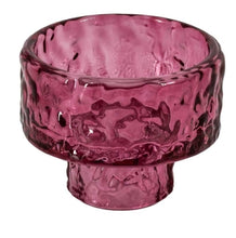 Afbeelding in Gallery-weergave laden, Glazen waxine- en kaarsenstandaard - Roze
