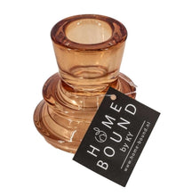 Afbeelding in Gallery-weergave laden, Glazen kaarsenstandaard - Sandstone
