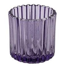 Afbeelding in Gallery-weergave laden, Glazen waxinehouder - Paars
