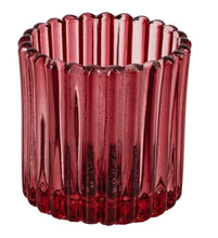 Afbeelding in Gallery-weergave laden, Glazen waxinehouder - Rood
