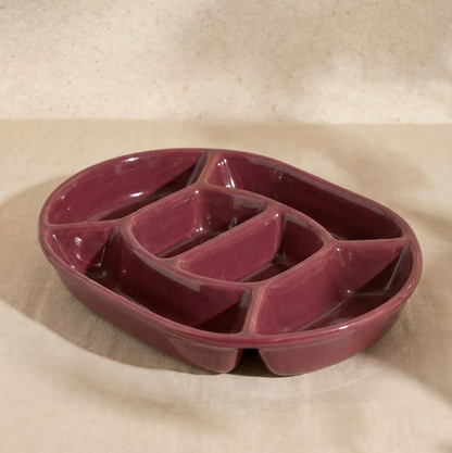 Niné kitchenware - Snack Platter Burgundy Nova