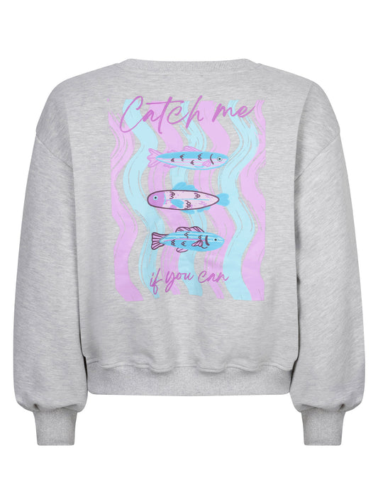 Ydence Sweater True catch - Grey melange