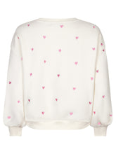 Afbeelding in Gallery-weergave laden, Ydence Sweater Hearts - Ecru/pink
