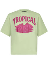 Afbeelding in Gallery-weergave laden, Ydence T-shirt Tropical - Soft green
