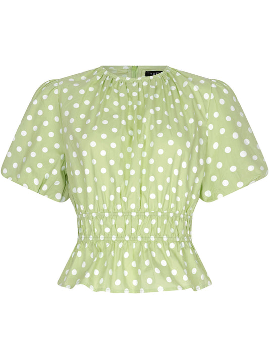 Ydence Top Liselot - Matcha green