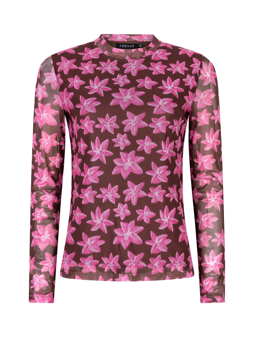 Ydence Top Willemijn - Brown flower