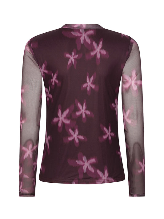 Ydence Top Willemijn - Plum flower