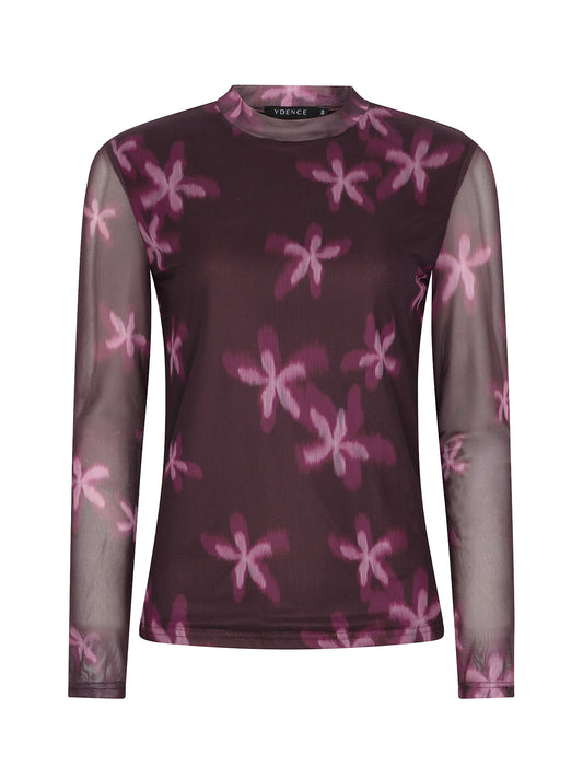 Ydence Top Willemijn - Plum flower