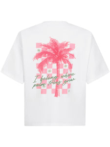 T-shirt I belong - Off white