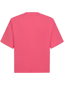 T-shirt Palm trees - Coral pink