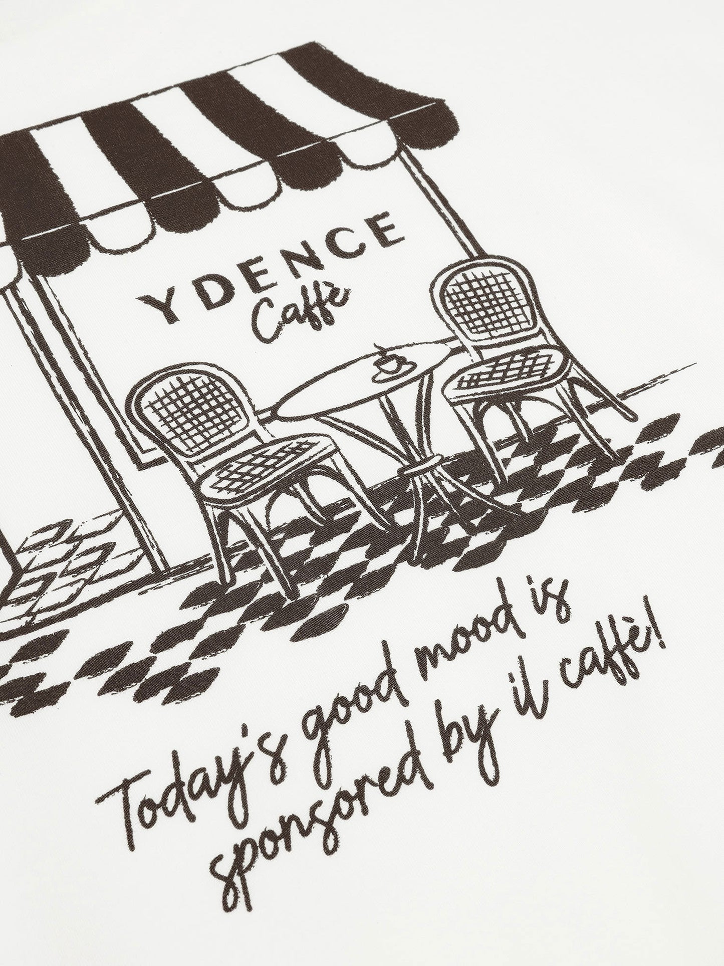 Ydence T-shirt Ydence cafe - Off white