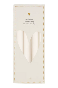 Zusss 4 rustieke kaarsen - Offwhite