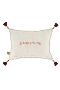 Zusss buitenkussen jij bent prachtig - Brique