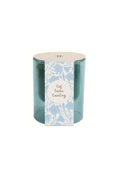 Zusss Geurkaars glas lieveling S - Blauw