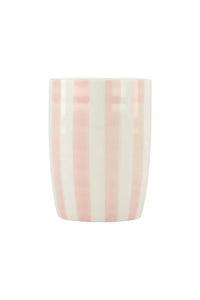 Zusss koffiemok Streep - Wit/Roze