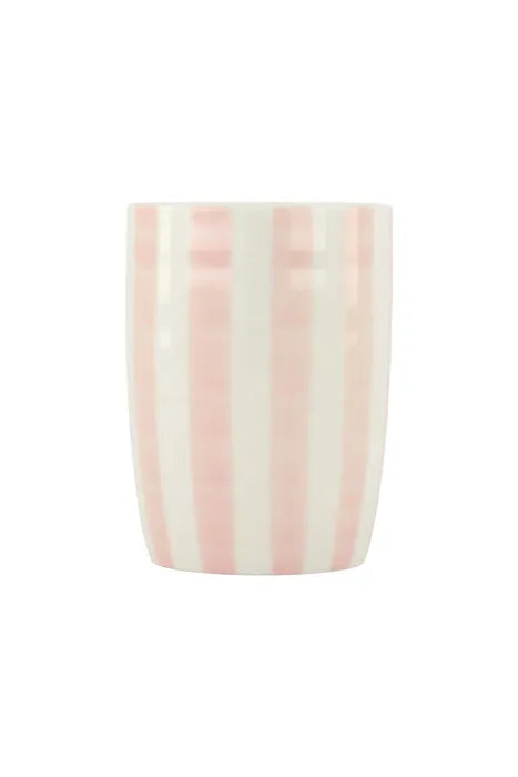 Zusss koffiemok Streep - Wit/Roze
