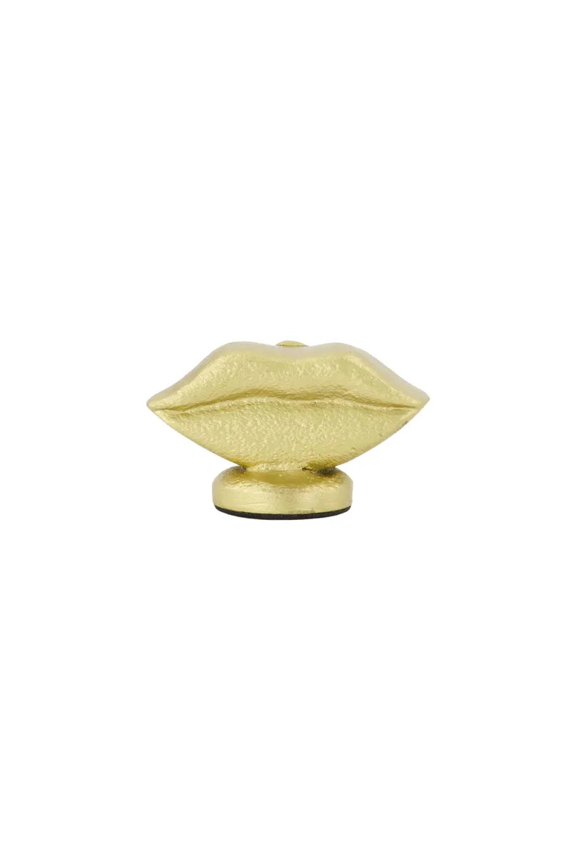Zusss Kaartenstandaard metaal lippen - Goud