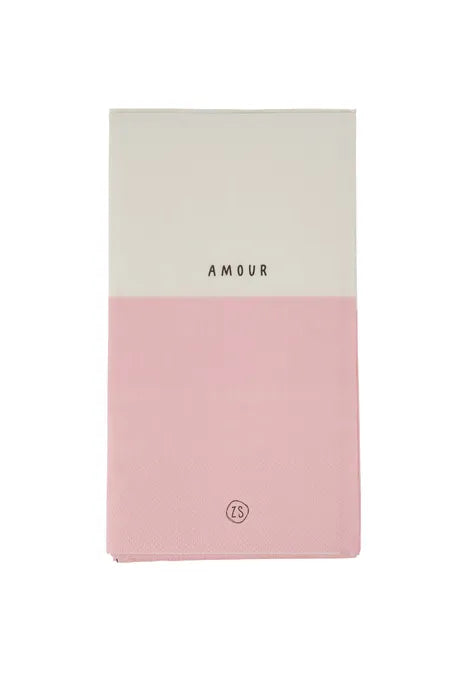 Zusss servetten - Amour roze
