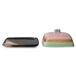 70s ceramics: butter dish - Mercury