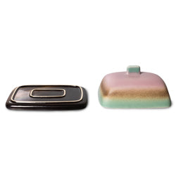 Botervloot - HK living 70's butter dish Mercury