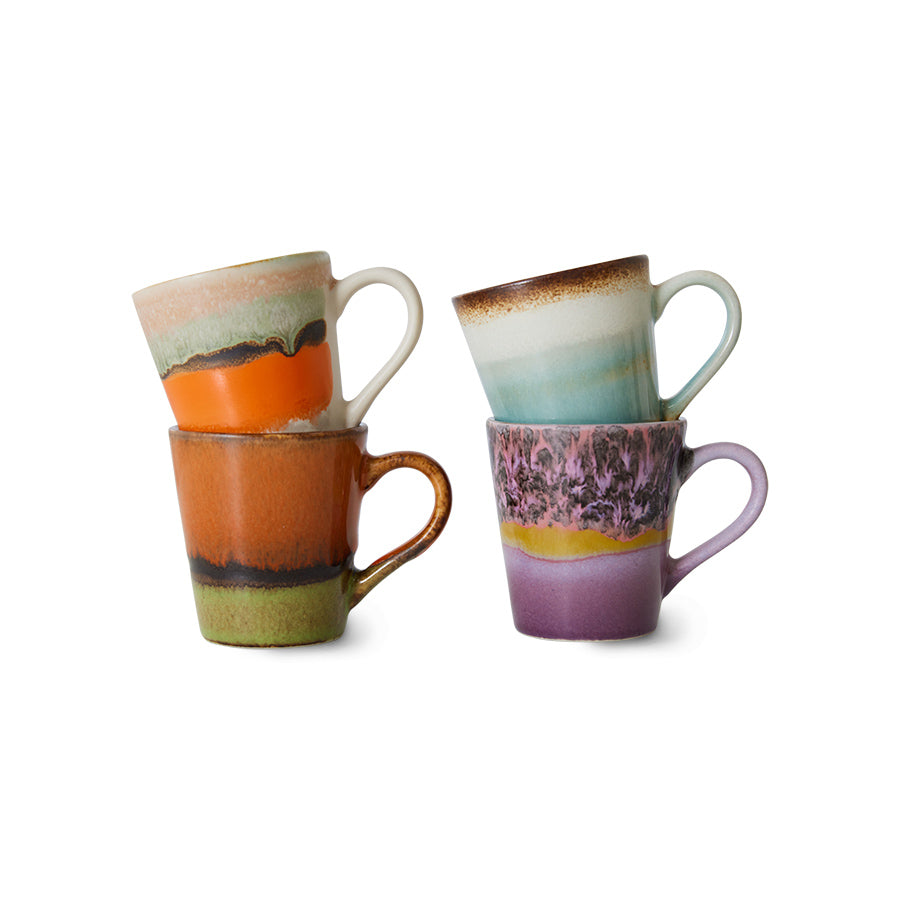 Espresso mugs - HK Living 70's Retro (Set van 4)