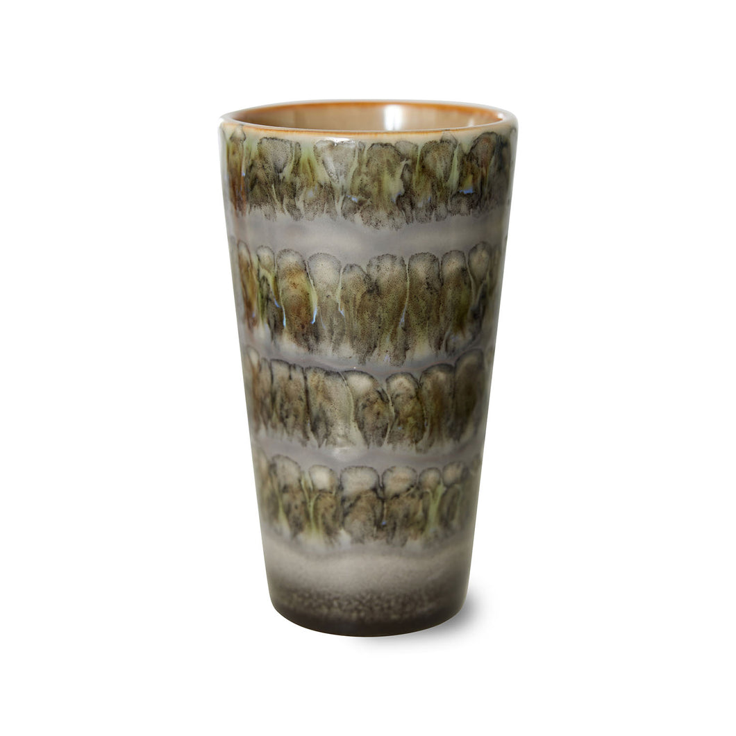 Hk Living 70s ceramics - Latte mug fern