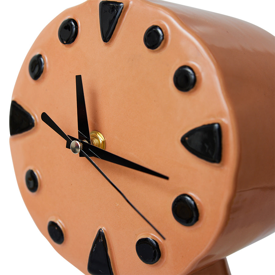 Hkliving retro ceramic clock - Peach