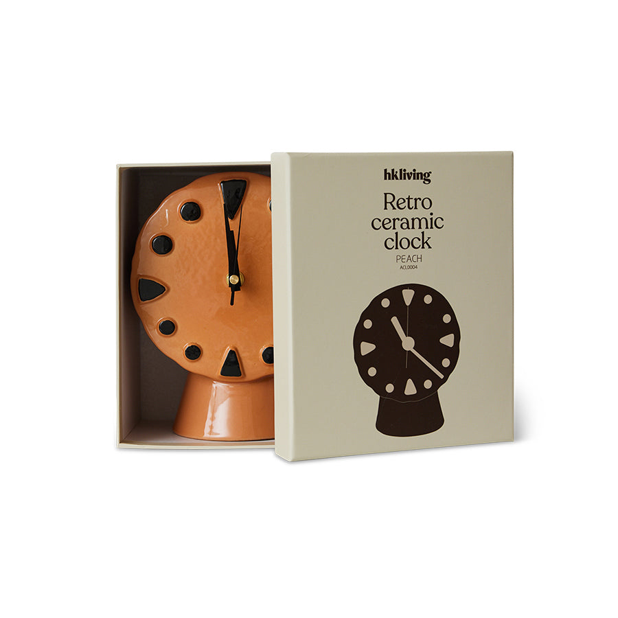 Hkliving retro ceramic clock - Peach