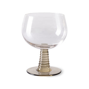 HK Living Wijnglas - Oker/Groen