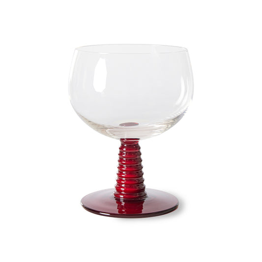 Hkliving Swirl wijnglas klein - Rood