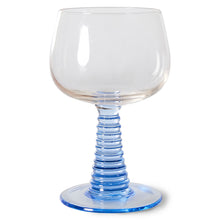 Afbeelding in Gallery-weergave laden, HK Living Wijnglas - Blauw Lang
