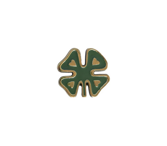 All The Luck In The World - Deurknop messing lucky klaver - Groen