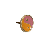 Afbeelding in Gallery-weergave laden, Deurknop messing YinYang - Roze/oranje
