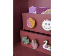 Afbeelding in Gallery-weergave laden, Deurknop messing YinYang - Roze/oranje
