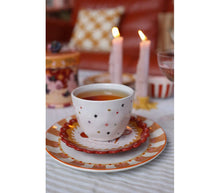 Afbeelding in Gallery-weergave laden, All the luck in the world - Grote Gebroken Witte Kop Gekleurde Sterren
