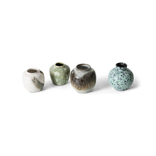 Afbeelding in Gallery-weergave laden, 70s ceramics: small vases - Canyon set of 4
